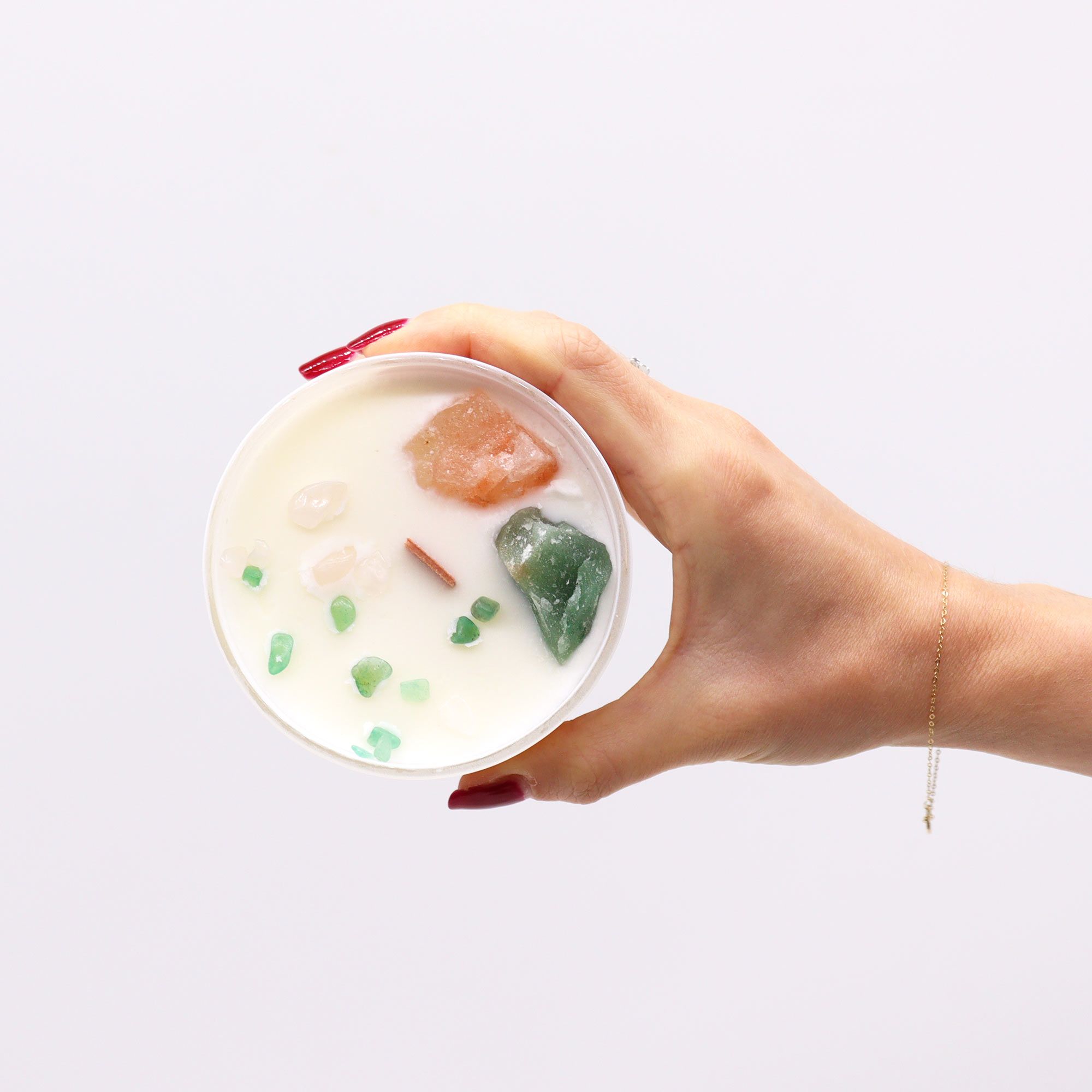 Chakra Crystal Candles - Heart Chakra - Image 4