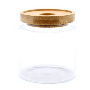 bG9jYWw6Ly9tZWRpYS9TUi9KQy82MFIzMEMxRzZSUjNKQ1NSL2MzMGU5M2NlLmpwZWc.jpg Cottage Bamboo Glass Jar - 10cm