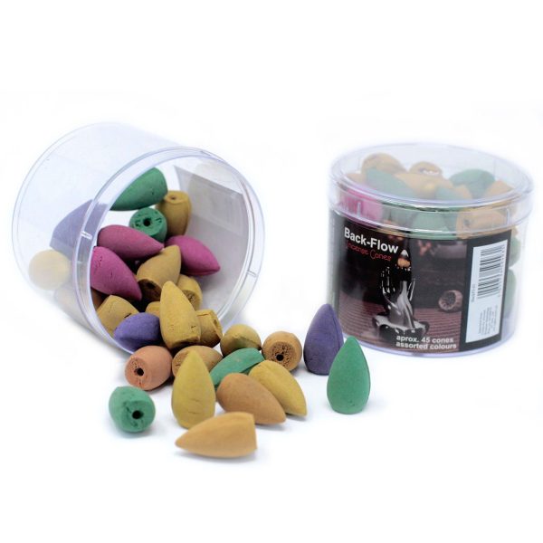 Tub of Assorted Back Flow Incense Cones (aprox 45) - Image 2