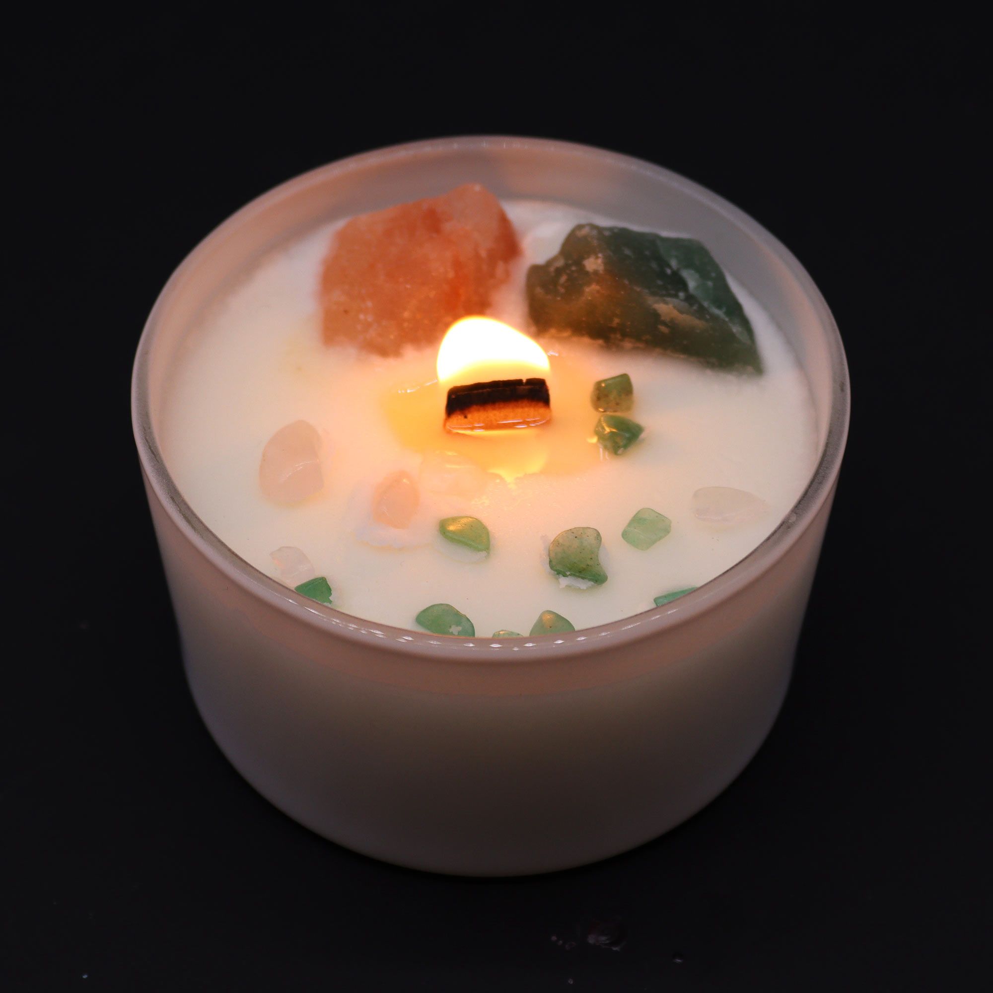 Chakra Crystal Candles - Heart Chakra - Image 5